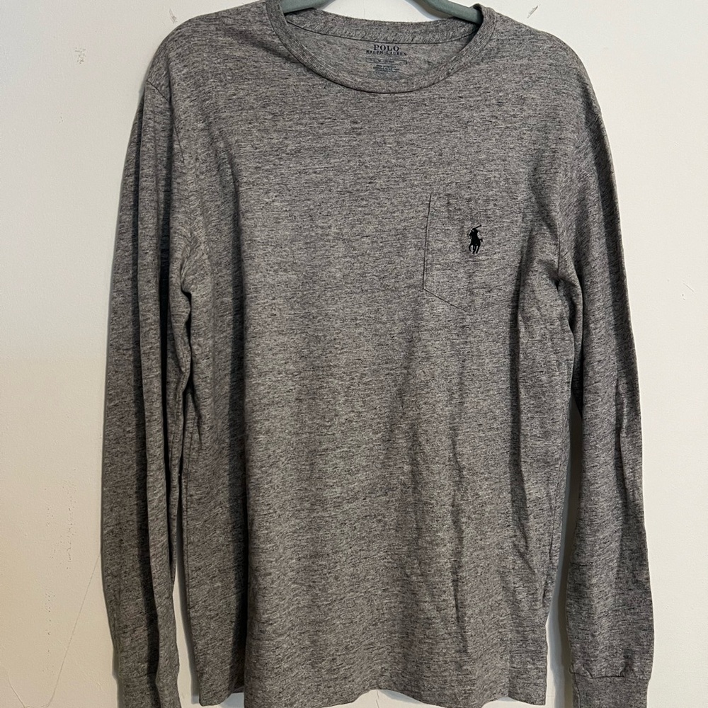 Polo by Ralph Lauren Charcoal Long Sleeve Shirt